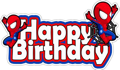 Spiderman Birthday Signs at Maddison Koerstz blog