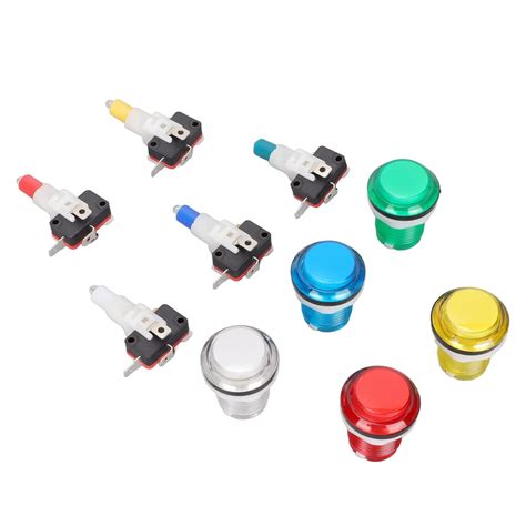 LED Arcade Machine Button Switch, 32mm Pressure Resistant Sensitive ...