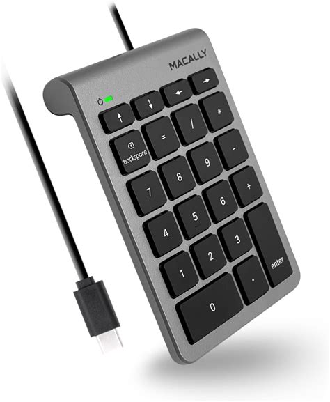 Amazon.com: Macally Wired USB C Numeric Keypad for Mac - Work Better ...