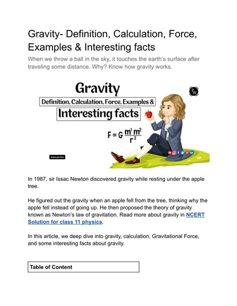 Gravitational Force Examples 的图像结果