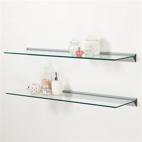 Modern Floating Shelves Glass