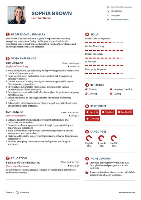 10+ Cath Lab Nurse Resume Samples & Templates for 2025