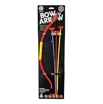 RATNA'S Bow & Arrow Premium Toy Weapon for Kids with 3 Arrows. Made in ...