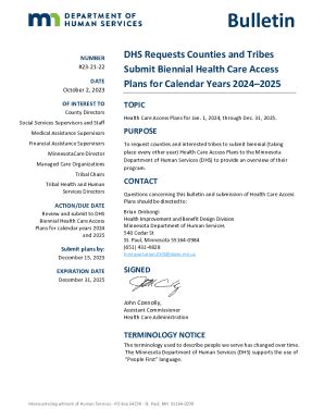 Fillable Online Bulletin 23-21-22 DHS Requests Counties and Tribes ...