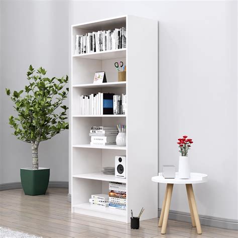 Bniture Book Shelf Wooden for Home Book Rack Organizer Engineered Wood ...