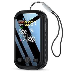 Chaoos 5-in-1 Mini Air Quality Monitor, Portable Carbon Dioxide ...