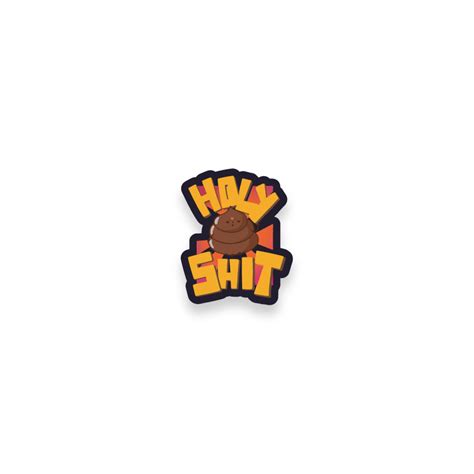 Holy shit laptop sticker – The Gareeb Store