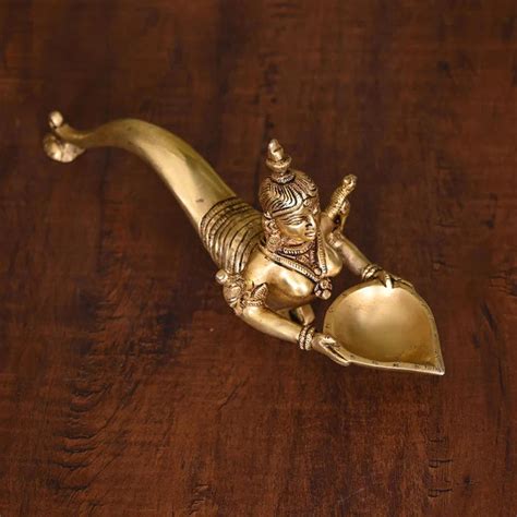 Brass Naag Kanya Pooja Spoon (10 Inch) – Vedansh Craft