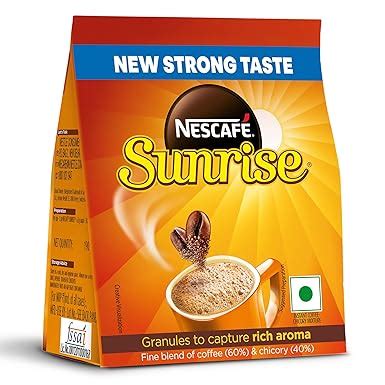 Sunrise Nescafe Instant Coffee Powder, New Strong Taste, Coffee-Chicory ...