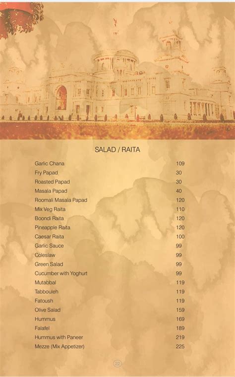 Menu at AL BURAAK, Vasai