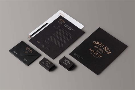 Elegant Stationery Branding Mockup (PSD)