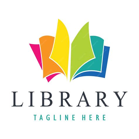 Logotipo de libro o biblioteca para librerías empresas editoriales ...