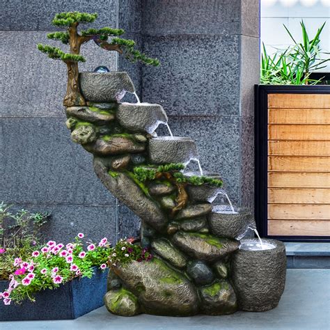流水潺潺，8个值得参考的庭院小水系设计|庭院|水池|水系_新浪新闻