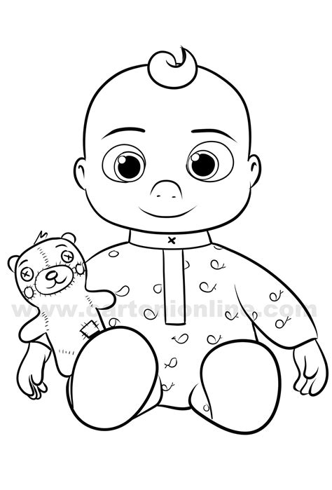 Cocomelon Coloring Page Printable - prntbl.concejomunicipaldechinu.gov.co