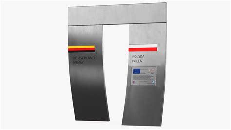 Poland Germany Border Gate 3D model - TurboSquid 2007464