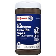 Walgreens 3% Hydrogen Peroxide Wipes | Walgreens