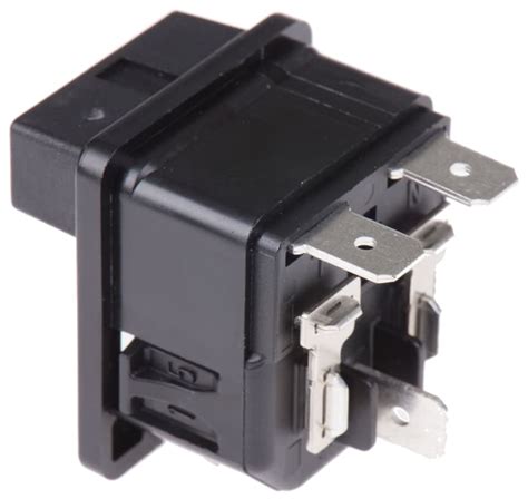 6220.5315 Schurter | Schurter C14 Straight Snap-in IEC Connector, 250 V ...
