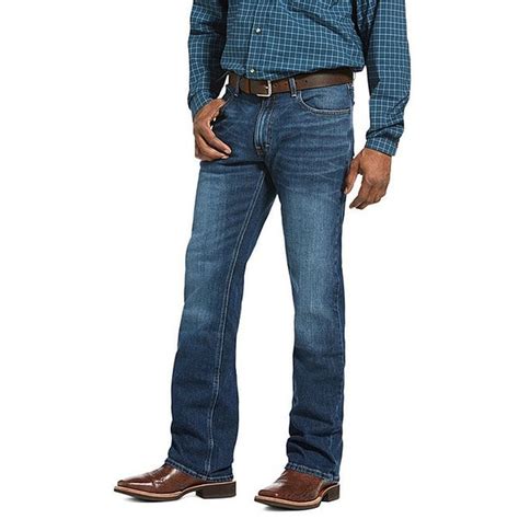 Ariat M4 Legacy Freeman Relaxed Fit Bootcut Leg Jeans, 30 x 34 - Blue (1 pair) Delivery or ...