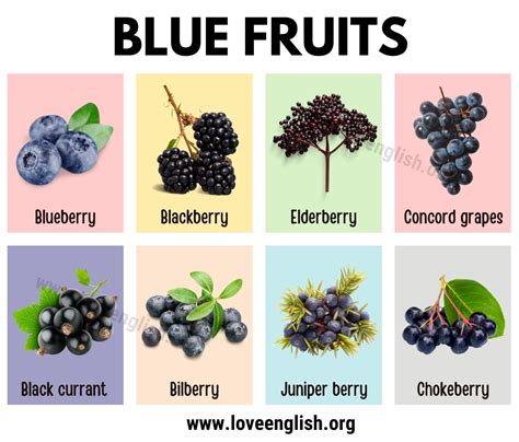Blue Fruits And Vegetables List at Sam Hamby blog