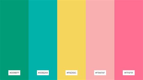 The Best 15 Blue Green Pink Color Palette Combinations