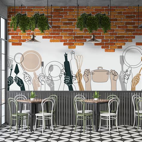 Restaurant Wall Decor 的图像结果