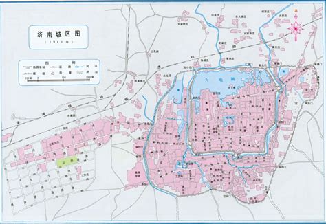 1911年《济南城区图》_历史地图网