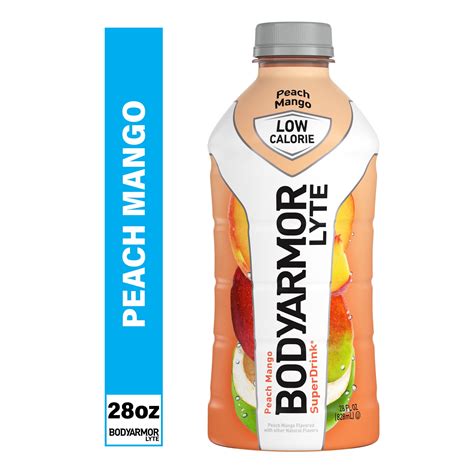 BODYARMOR Lyte Peach Mango Sports Drink, 28 fl oz Bottle - Walmart.com