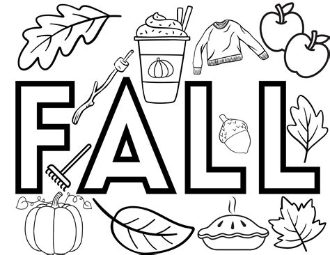 Free Printable Coloring Pages Fall Season