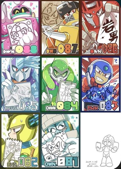 The Robot Masters’ Drawings of Mega Man : r/Megaman