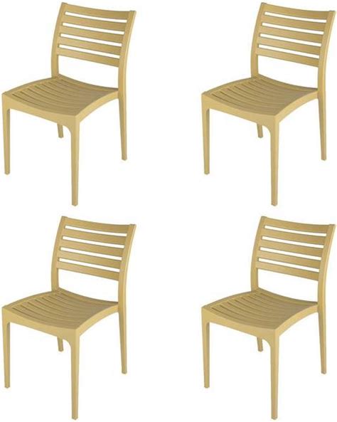 Supreme Furniture Omega Chair Without Arm Pack of 4 - Cane Color ...