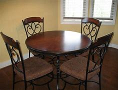 Image result for Iron Dining Table and Chairs