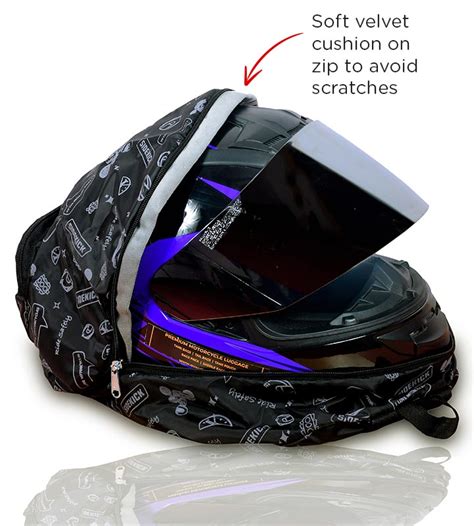 Sidekick Foldable Helmet Bag fits all full face and half face helmets ...