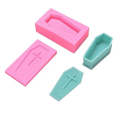 Food-Grade Halloween Silicone Baking Mold Cross Coffin Shaped Silicone Molds | Fruugo UK