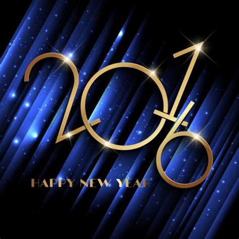 Ano novo Sparkly fundo azul | Vetor Grátis