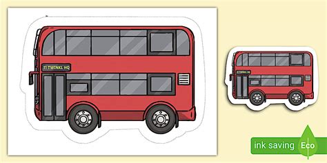 London Red Bus Display Cut-Out