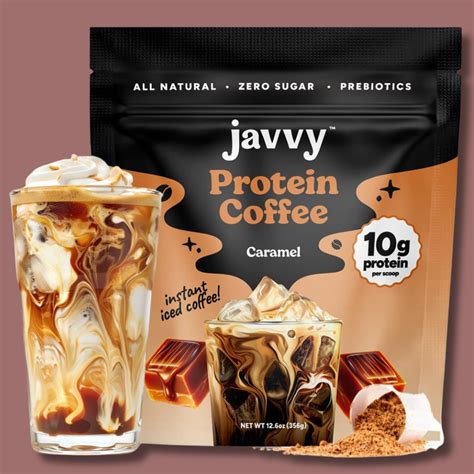 Javy Caramel Protein Coffee - Premium Whey Protein & Instant Iced Coffee | eBay - can you drink javy protein coffee hot
