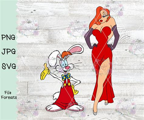 Jessica Rabbit And Roger Rabbit Movie Vintage 80s Who Framed Roger
