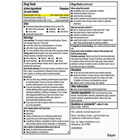 Coricidin Hbp, Decongestant-free Maximum Strength Multi-symptom Flu ...