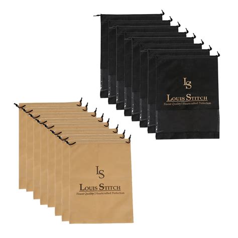 Buy Non Woven Shoe Bag Pack Of 16 Black See-Thru & Beige Plain - Louis ...