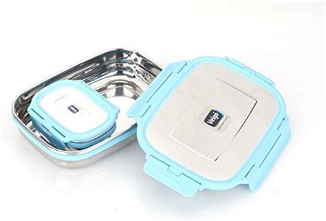 Buy Veigo Large Lunch Box Stainless Steel Premium Finish Air Tight Leak ...