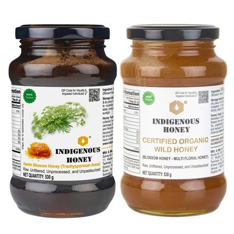 Nmr tested Raw Thyme Honey with Certified Organic Wild honey Combo pac