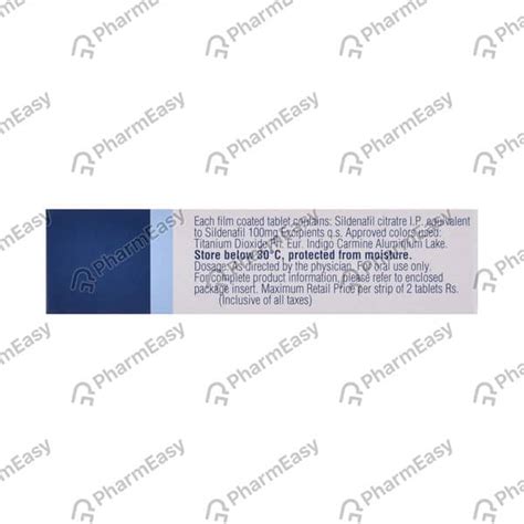 Viagra 100mg Tablet: Uses, Side Effects, Price, Dosage & More Info ...