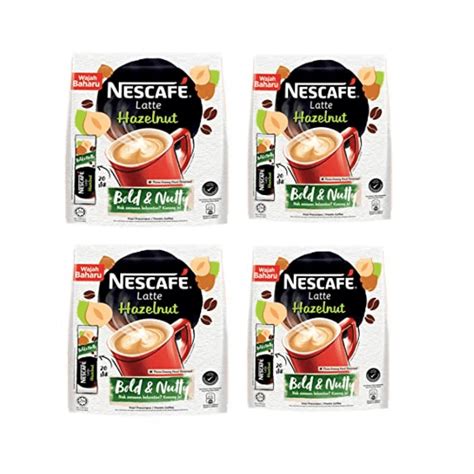 Nescafe Hazelnut Latte Instant Coffee - Pack of 4 India | Ubuy