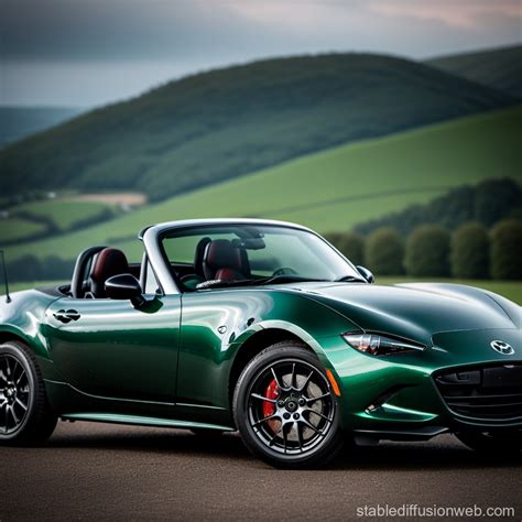 Mazda Miata NB in British Racing Green | Stable Diffusion Online