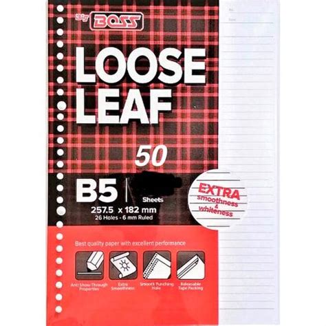 Jual Loose Leaf Big Boss B5 isi 50 lembar ORIGINAL - Kota Bekasi - Alat ...