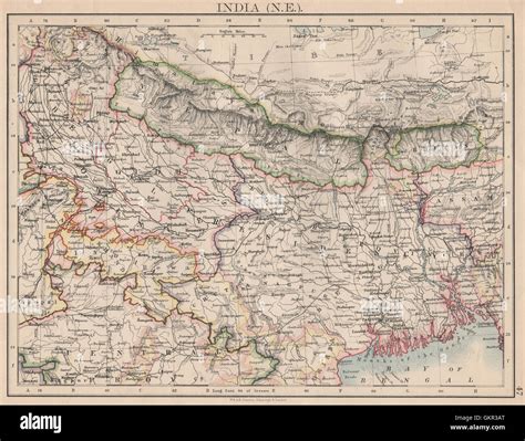 Vintage map of calcutta hi-res stock photography and images - Alamy