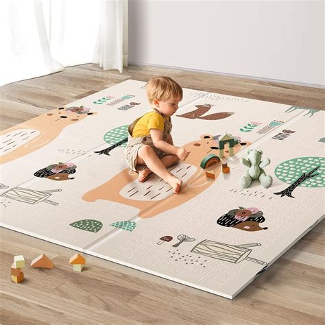 Amazon.com : UANLAUO Foldable Baby Play Mat, Extra Large Waterproof ...