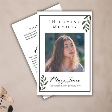 Catholic Funeral Program |elegant Funeral Program Template ...