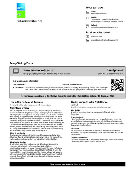Example Proxy Voting Form 的图像结果