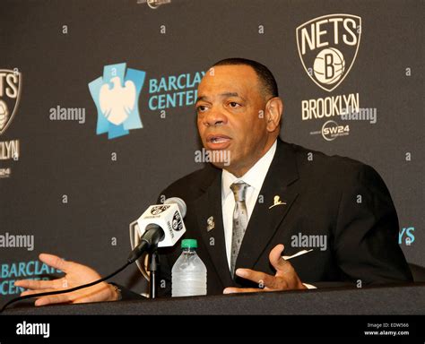 The Brooklyn Nets, introduce their new head coach Lionel Hollins, at a ...